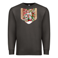 Smoke Christmas Pocket Premium Sweatshirt - CowhideDigitalArt