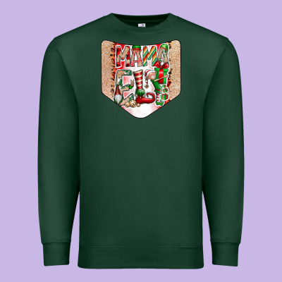 Christmas Pocket Premium Sweatshirt Designed By Cowhidedigitalart