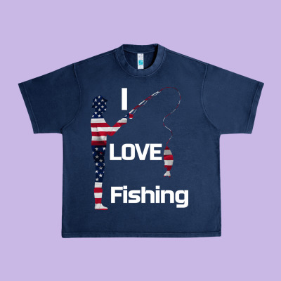 I Love Fishing Urban Heavy Tee Designed By Bettercallsaul