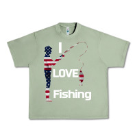 Oil Green I love fishing Urban Heavy Tee - Bettercallsaul