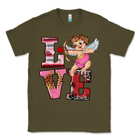 Army Green valentine's day cupid love Classic Tee - RanaPortraitStore