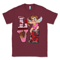 Burgundy valentine's day cupid love Classic Tee - RanaPortraitStore