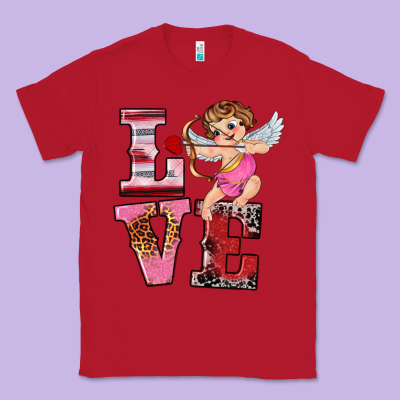 Valentine's Day Cupid Love Classic Tee Designed By Ranaportraitstore