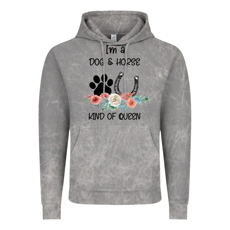 I'm A Dog & Horse Kind Of Queen Pet Lover Owner Vintage Hoodie by Bettercallsaul | Teevron