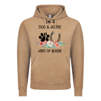 Vintage Coffee I'm A Dog & Horse Kind Of Queen Pet Lover Owner Vintage Hoodie - Bettercallsaul