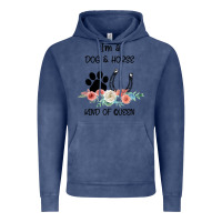 Vintage Denim I'm A Dog & Horse Kind Of Queen Pet Lover Owner Vintage Hoodie - Bettercallsaul