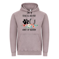 Vintage Zinc I'm A Dog & Horse Kind Of Queen Pet Lover Owner Vintage Hoodie - Bettercallsaul