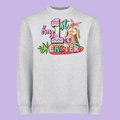 My First Easter Day Heavyweight Sweatshirt Designed By Cowgirlartshop
