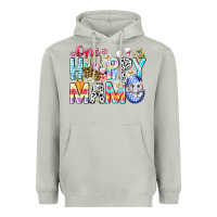 Moon Dust One Happy Mama Easter Bunny Heavyweight Hoodie - CowhideDigitalArt