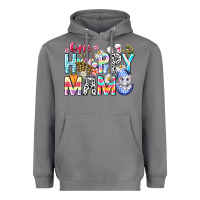 Storm One Happy Mama Easter Bunny Heavyweight Hoodie - CowhideDigitalArt
