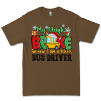 Cacao my sleigh broke so now i am a school bus driver Premium Tee - MaliasSmallBusiness