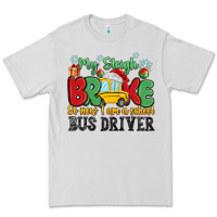 Dove Grey my sleigh broke so now i am a school bus driver Premium Tee - MaliasSmallBusiness