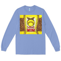 Colony Blue softball with leopard tumbler tbs Long Sleeve Tee - TumblerDesignByShophia
