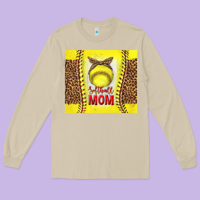 Softball With Leopard Tumbler Tbs Long Sleeve Tee Designed By Tumblerdesignbyshophia