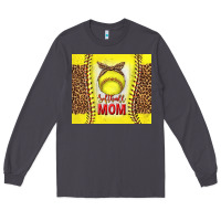 Smoke softball with leopard tumbler tbs Long Sleeve Tee - TumblerDesignByShophia