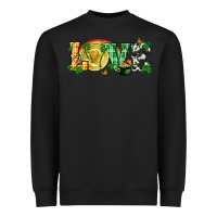 Black Western love St. Patrick's Day p Heavyweight Sweatshirt - CowGirlArtShop
