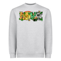 Heather Grey Western love St. Patrick's Day p Heavyweight Sweatshirt - CowGirlArtShop