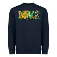 Navy Western love St. Patrick's Day p Heavyweight Sweatshirt - CowGirlArtShop
