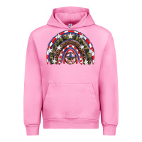 Fuchsia Pink usa camouflage rainbow Urban Hoodie - Artiststas