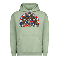 Pigment Oil Green usa camouflage rainbow Urban Hoodie - Artiststas