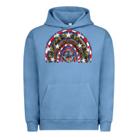 Pigment Pebble Blue usa camouflage rainbow Urban Hoodie - Artiststas