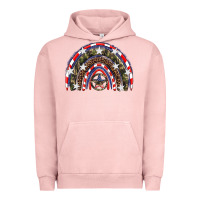 Pigment Salmon usa camouflage rainbow Urban Hoodie - Artiststas