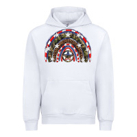 White usa camouflage rainbow Urban Hoodie - Artiststas