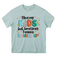 Arona i love my kids but sometimes i wanna square up Heavy Core Tee - MaliasSmallBusiness