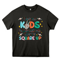 Asphalt i love my kids but sometimes i wanna square up Heavy Core Tee - MaliasSmallBusiness