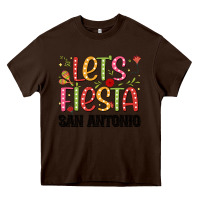 Chocolate Brown lets fiesta san antonio Heavy Core Tee - JahusDesignShop