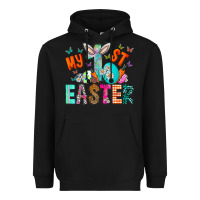 Black My 1st Easter Heavyweight Hoodie - CowhideDigitalArt