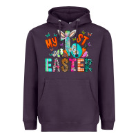 Plum My 1st Easter Heavyweight Hoodie - CowhideDigitalArt