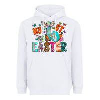 White My 1st Easter Heavyweight Hoodie - CowhideDigitalArt