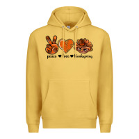 Antique Gold peace love thanksgiving bbs Premium Hoodie - BundleAndBundleShop