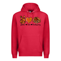 Cardinal peace love thanksgiving bbs Premium Hoodie - BundleAndBundleShop