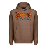 Chestnut peace love thanksgiving bbs Premium Hoodie - BundleAndBundleShop