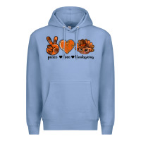 Peace Love Thanksgiving Bbs Premium Hoodie | Teevron