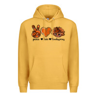 Mustard peace love thanksgiving bbs Premium Hoodie - BundleAndBundleShop