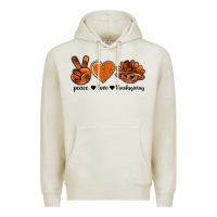 Oatmeal Heather peace love thanksgiving bbs Premium Hoodie - BundleAndBundleShop