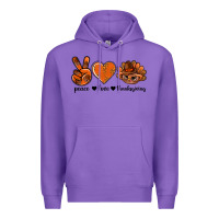 Purple peace love thanksgiving bbs Premium Hoodie - BundleAndBundleShop