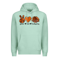 Seafoam peace love thanksgiving bbs Premium Hoodie - BundleAndBundleShop