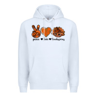 White peace love thanksgiving bbs Premium Hoodie - BundleAndBundleShop