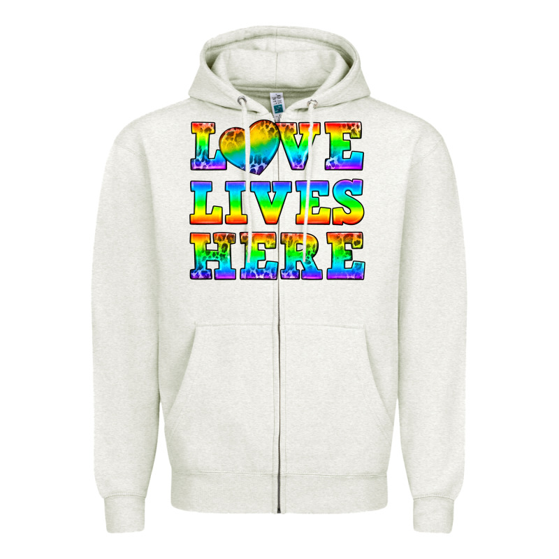 Western Love Lives Here Zipper Hoodie by BundleAndBundleShop | Teevron