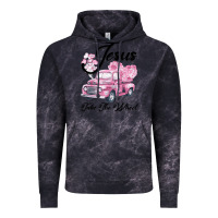 Cloud Black Leopard Floral Pink Car Jesus Take The Wheel Vintage Hoodie - Bettercallsaul
