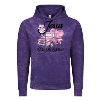 Cloud Purple Leopard Floral Pink Car Jesus Take The Wheel Vintage Hoodie - Bettercallsaul