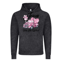 Vintage Black Leopard Floral Pink Car Jesus Take The Wheel Vintage Hoodie - Bettercallsaul