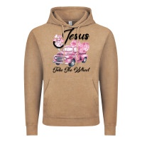 Vintage Coffee Leopard Floral Pink Car Jesus Take The Wheel Vintage Hoodie - Bettercallsaul