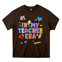 Chocolate Brown in my teacher era Heavy Core Tee - MaliasSmallBusiness