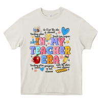 Cream in my teacher era Heavy Core Tee - MaliasSmallBusiness