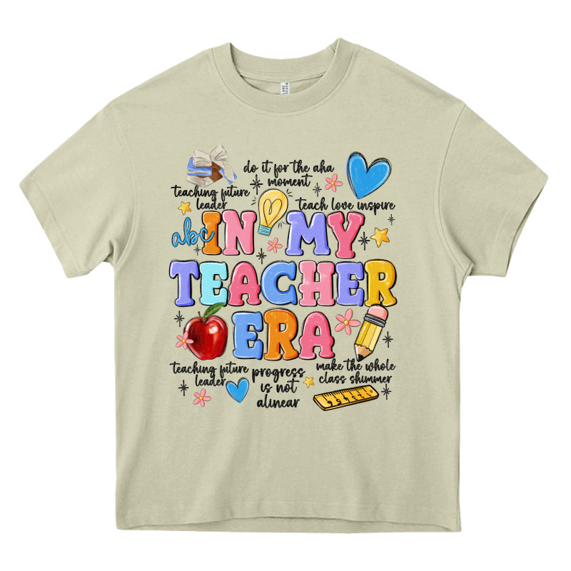 In My Teacher Era Heavy Core Tee by MaliasSmallBusiness | Teevron